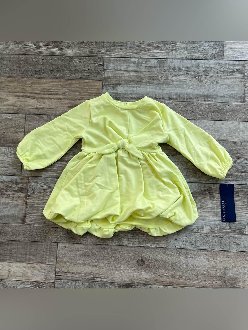 NWT Habitual Kid Neon Green Bubble Dress and Bloomer Set Size 12 Months - Picture 2 of 11